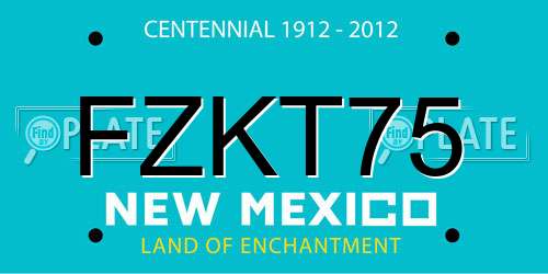 FZKT75 New Mexico License Plate