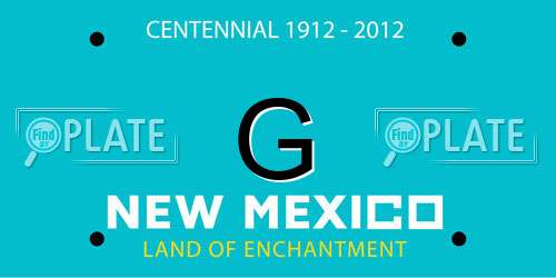 G New Mexico License Plate