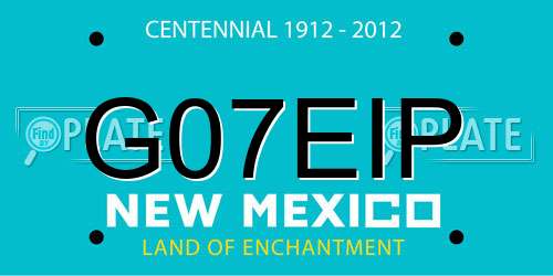 G07EIP New Mexico License Plate