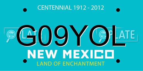 G09YOL New Mexico License Plate