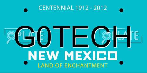 G0TECH New Mexico License Plate
