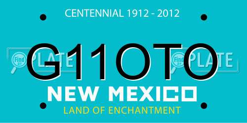 G11OTO New Mexico License Plate