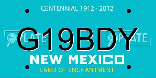 G19BDY New Mexico License Plate