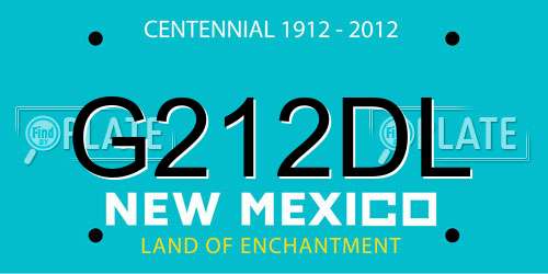 G212DL New Mexico License Plate
