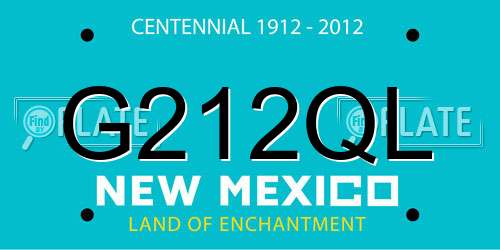 G212QL New Mexico License Plate
