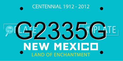 G2335G New Mexico License Plate