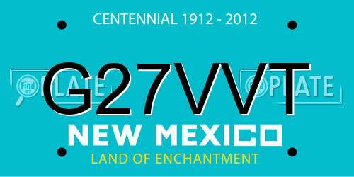 G27VVT New Mexico License Plate