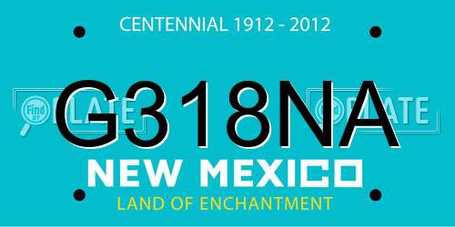 G318NA New Mexico License Plate