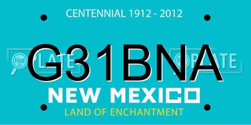 G31BNA New Mexico License Plate