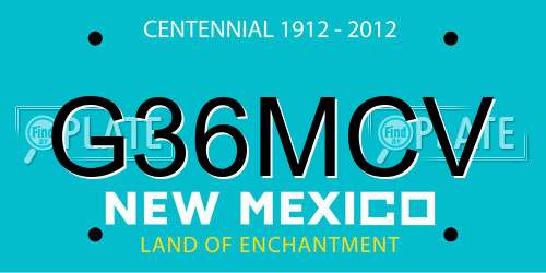 G36MCV New Mexico License Plate