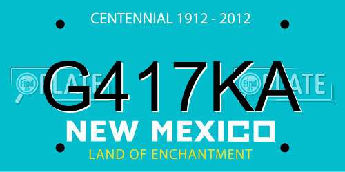 G417KA New Mexico License Plate