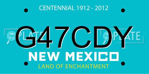G47CDY New Mexico License Plate