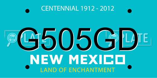 G505GD New Mexico License Plate