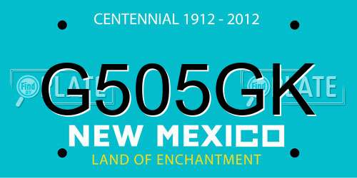 G505GK New Mexico License Plate