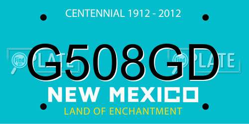 G508GD New Mexico License Plate
