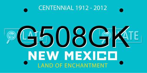 G508GK New Mexico License Plate
