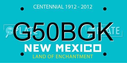 G50BGK New Mexico License Plate