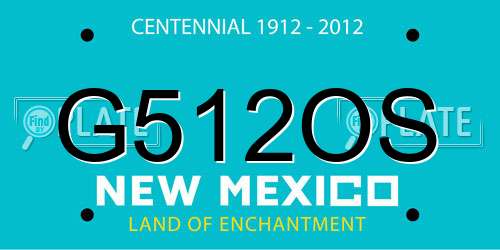 G512OS New Mexico License Plate
