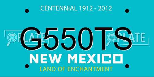 G550TS New Mexico License Plate