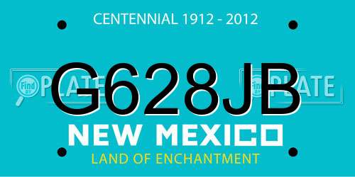 G628JB New Mexico License Plate