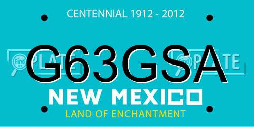 G63GSA New Mexico License Plate