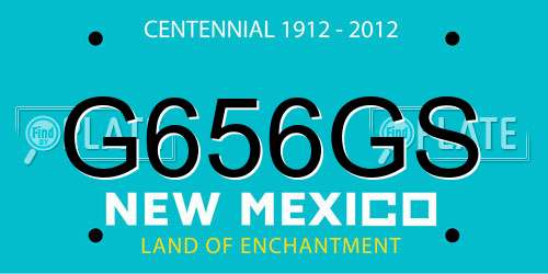 G656GS New Mexico License Plate