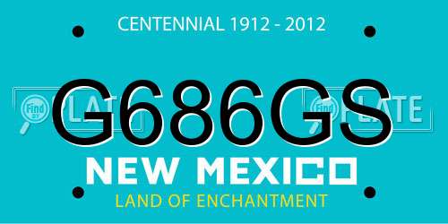 G686GS New Mexico License Plate