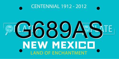 G689AS New Mexico License Plate