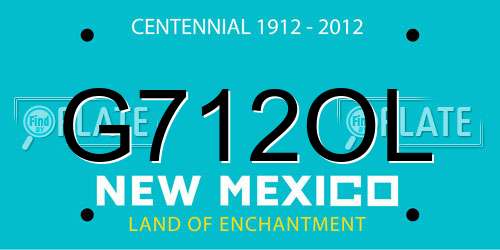 G712OL New Mexico License Plate