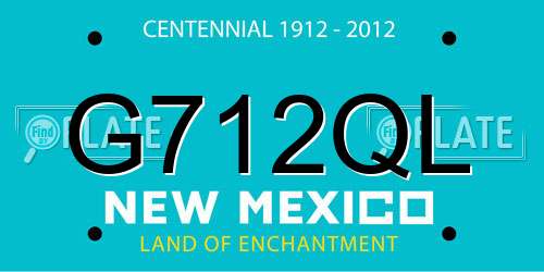 G712QL New Mexico License Plate