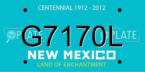 G7170L New Mexico License Plate