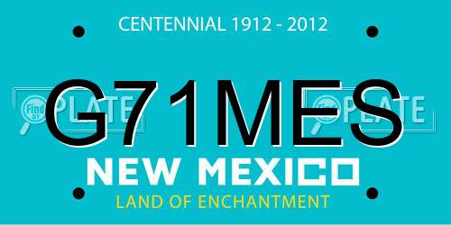 G71MES New Mexico License Plate
