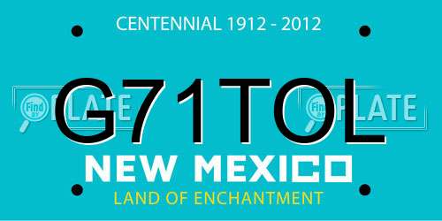 G71TOL New Mexico License Plate