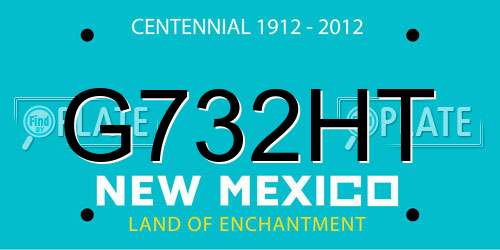 G732HT New Mexico License Plate