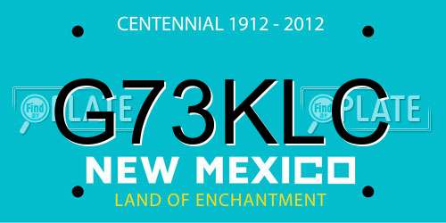 G73KLC New Mexico License Plate