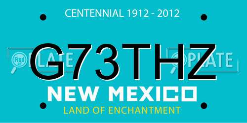 G73THZ New Mexico License Plate
