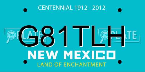 G81TLH New Mexico License Plate
