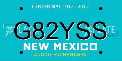 G82YSS New Mexico License Plate