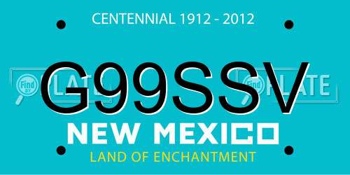 G99SSV New Mexico License Plate