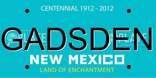 GADSDEN New Mexico License Plate