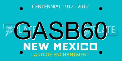 GASB60 New Mexico License Plate