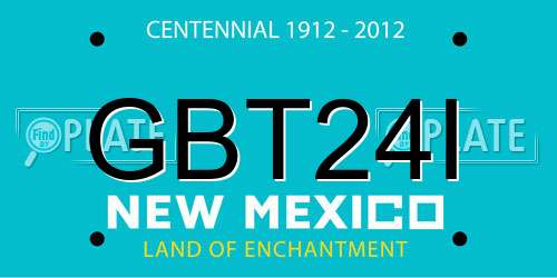 GBT24I New Mexico License Plate