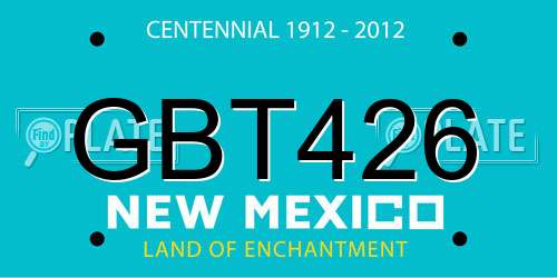 GBT426 New Mexico License Plate
