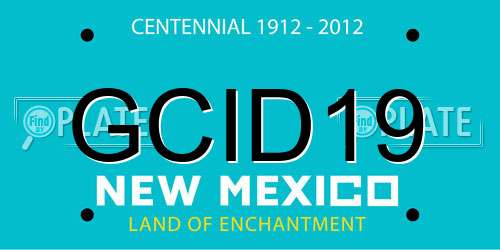 GCID19 New Mexico License Plate