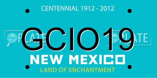 GCIO19 New Mexico License Plate