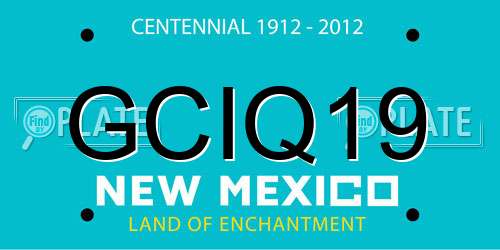 GCIQ19 New Mexico License Plate