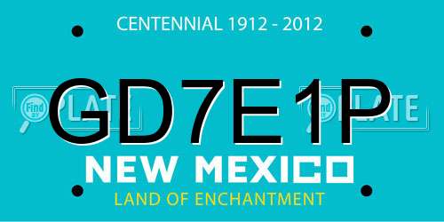 GD7E1P New Mexico License Plate