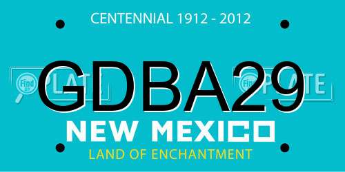 GDBA29 New Mexico License Plate