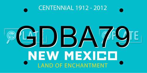 GDBA79 New Mexico License Plate