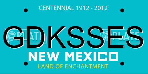 GDKSSES New Mexico License Plate